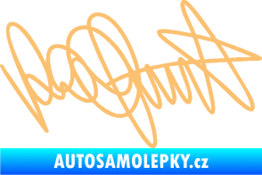 Samolepka Valentino Rossi podpis béžová