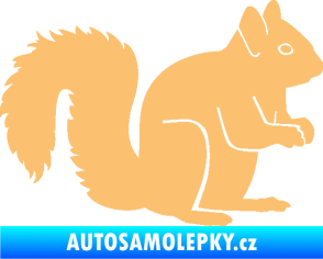 Samolepka Veverka 001 pravá béžová