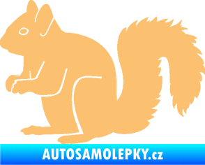 Samolepka Veverka 001 levá béžová
