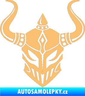 Samolepka Vikingská helma béžová