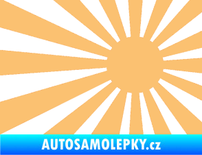 Samolepka Vlajka Japonsko 002 pravá JDM béžová