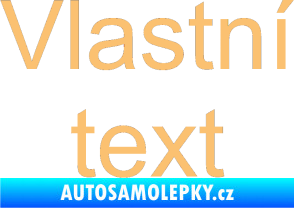 Samolepka Vlastní text - Arial béžová