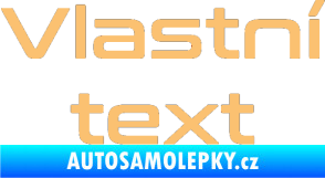 Samolepka Vlastní text - Conthrax béžová
