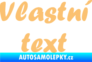 Samolepka Vlastní text - Forte béžová