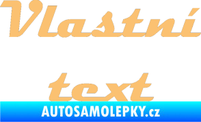 Samolepka Vlastní text - Magneto béžová