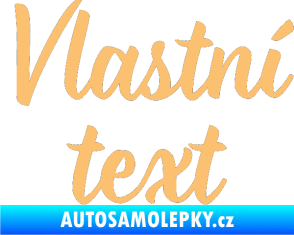 Samolepka Vlastní text - Monarda béžová