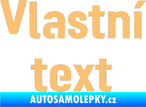 Samolepka Vlastní text - Moto GP béžová