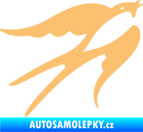Samolepka Vlaštovka 003 pravá béžová