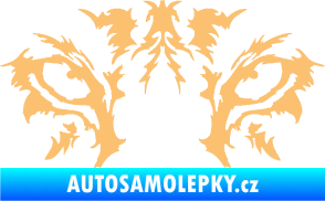 Samolepka Vlčí oči béžová