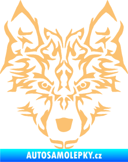 Samolepka Vlk 005 béžová