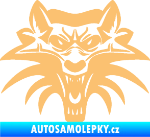 Samolepka Vlk 022 béžová