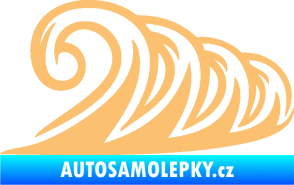 Samolepka Vlny 006 pravá moře béžová