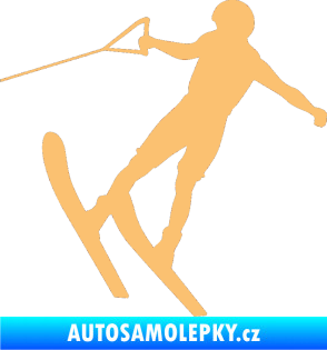 Samolepka Vodní lyže 001 levá béžová