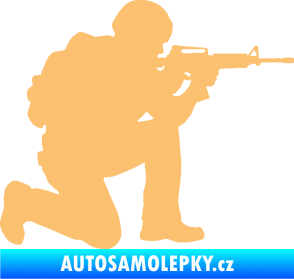 Samolepka Voják 007 pravá béžová