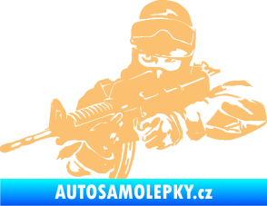 Samolepka Voják 009 levá béžová