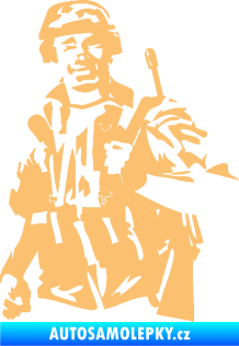 Samolepka Voják 014 levá béžová