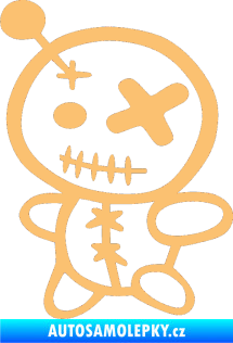 Samolepka Voodoo panenka 001 levá béžová