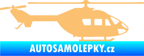 Samolepka Vrtulník 001 pravá helikoptéra béžová