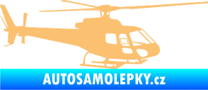Samolepka Vrtulník 002 pravá helikoptéra béžová
