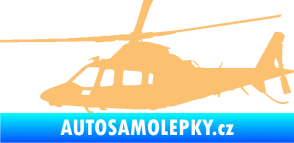 Samolepka Vrtulník 004 levá helikoptéra béžová