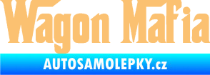 Samolepka Wagon Mafia 001 nápis béžová