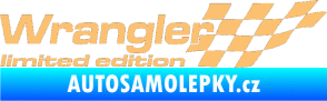 Samolepka Wrangler limited edition pravá béžová