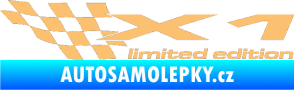 Samolepka X1 limited edition levá béžová