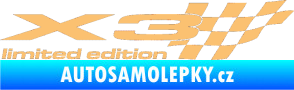 Samolepka X3 limited edition pravá béžová