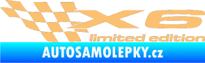 Samolepka X6 limited edition levá béžová