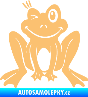 Samolepka Žába 010 levá mrkající béžová