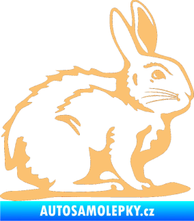 Samolepka Zajíček 001 pravá béžová