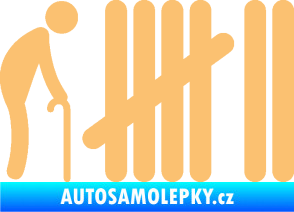 Samolepka Zářezy 005  béžová