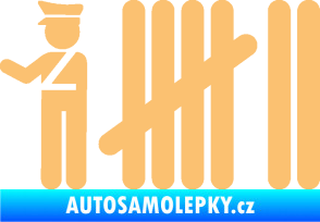 Samolepka Zářezy 007 policajt béžová