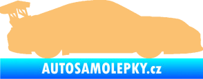 Samolepka Závodní auto 001 pravá béžová