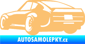 Samolepka Závodní auto 009 levá béžová