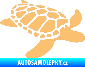 Samolepka Želva 001 pravá béžová