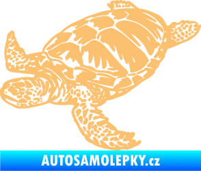 Samolepka Želva 005 levá béžová