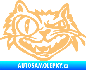 Samolepka Zlý kocour levá béžová
