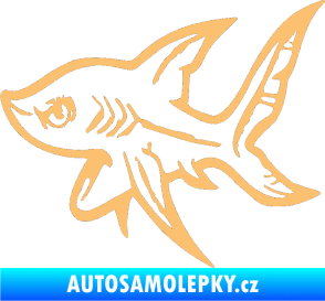 Samolepka Žralok 001 levá béžová