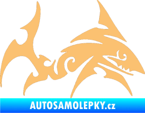 Samolepka Žralok 002 pravá béžová
