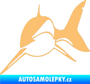 Samolepka Žralok 004 levá béžová