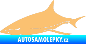 Samolepka Žralok 008 levá béžová