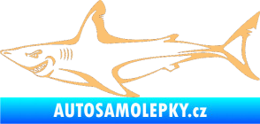Samolepka Žralok 009 levá béžová