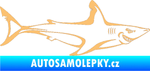 Samolepka Žralok 009 pravá béžová