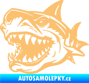 Samolepka Žralok 021 levá béžová