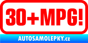 Samolepka 30 + MPG Fluorescentní červená