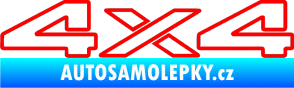 Samolepka 4x4 varianta 003 Fluorescentní červená