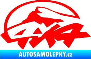 Samolepka 4x4 varianta 005 Fluorescentní červená
