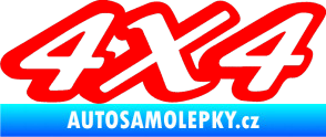 Samolepka 4x4 varianta 007 Fluorescentní červená