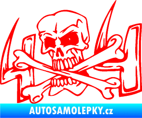 Samolepka 4x4 varianta 022 Fluorescentní červená